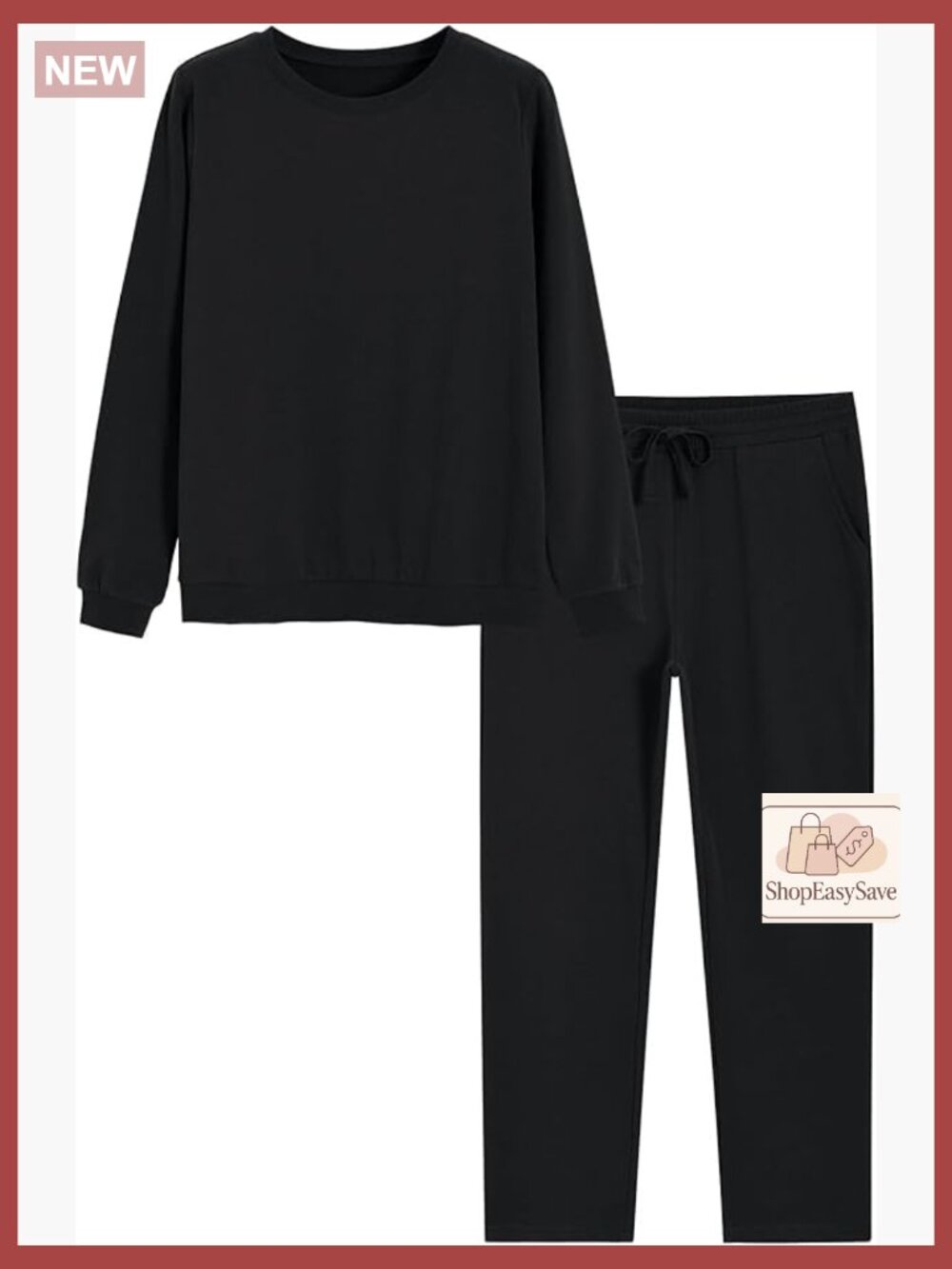 Cotton Sweatsuit 2 Piece Set Jogging Suit Straight Leg Joggers Loungewear Y2K